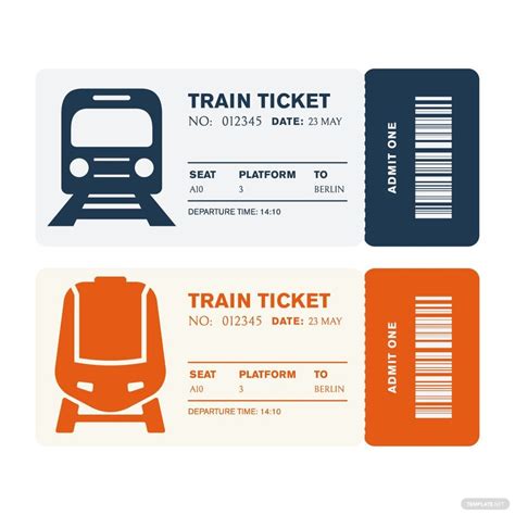 Train Ticket Template Free