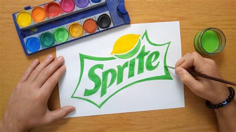 How To Draw The Sprite Logo Youtube