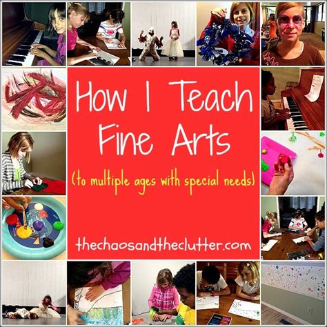 How I Teach Fine Arts To Multiple Kids With Special Needs Special