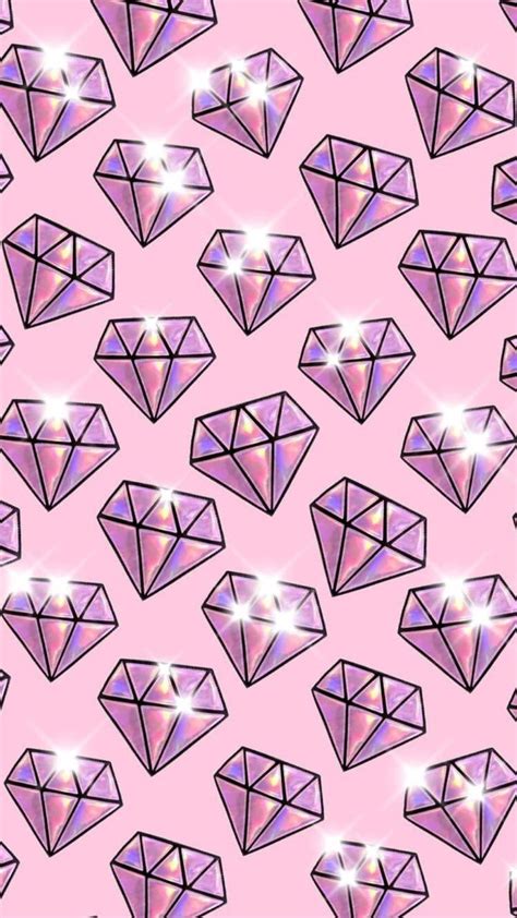 Grafika Wallpaper Diamond And Pink Glitter Wallpaper Glitter