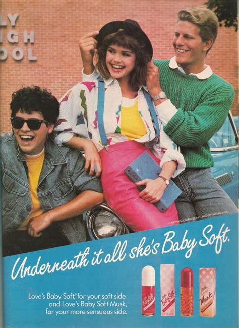 Underneath It All Shes Baby Soft 1987 Loves Baby Soft Perfume Ad