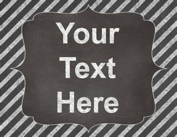 A few birthday parties ago i wanted to make a. Editable Chalkboard Digital Papers With Frame Chevron ...