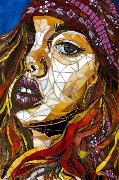 Pin By Danni Mccarville On My Artdannimacstudios Mosaic Portrait