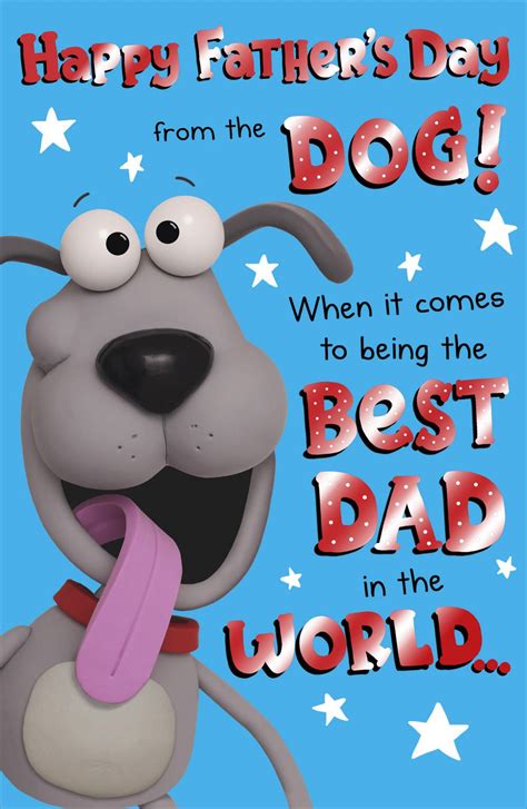 To Dad From The Dog Happy Father's Day Card | Cards | Happy father