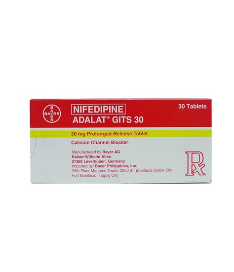 Adalat Gits 30mg Tablet Rose Pharmacy Medicine Delivery