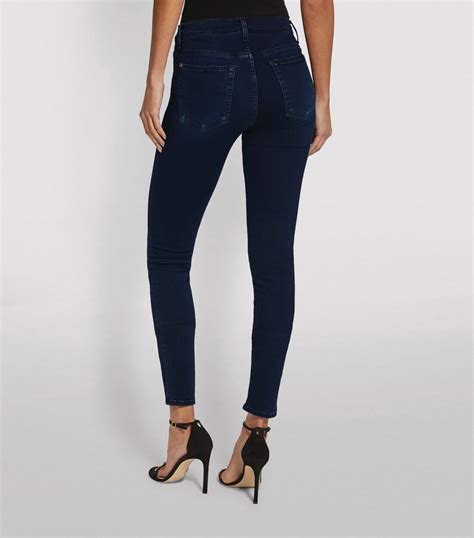 For All Mankind High Waist Skinny Slim Illusion Luxe Starlight