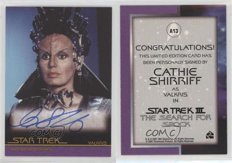 2007 Star Trek The Complete Movies Cathie Shirriff As Valkris A13
