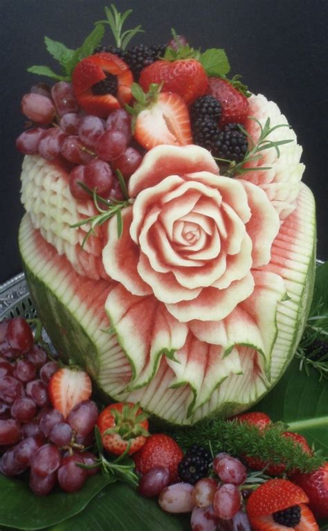 Pin By Kay Foulke On Lets Carve Out 5 A Day Fruit Carving Food