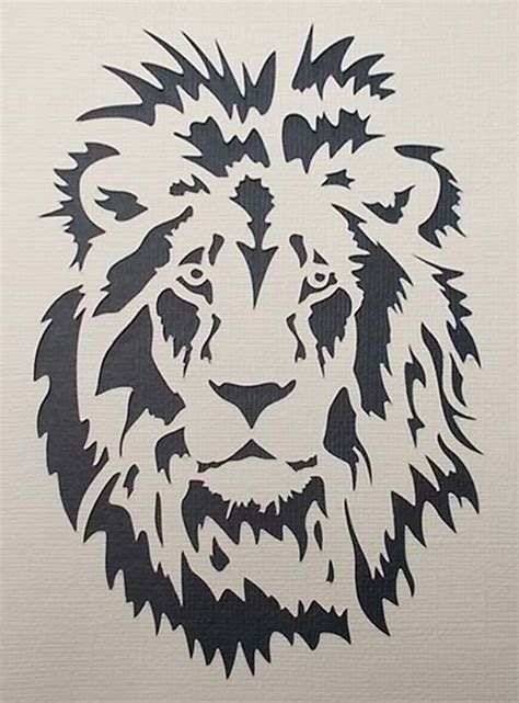Lion Stencil | Lion stencil, Animal stencil, Tiger stencil