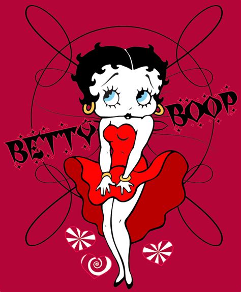 Betty Boop Pictures Archive Betty Boop Cool Breeze Red Dress Pictures