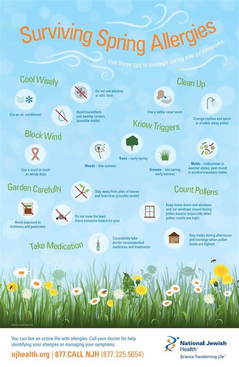 Surviving Spring Allergies Infographic In 2020 Spring Allergies