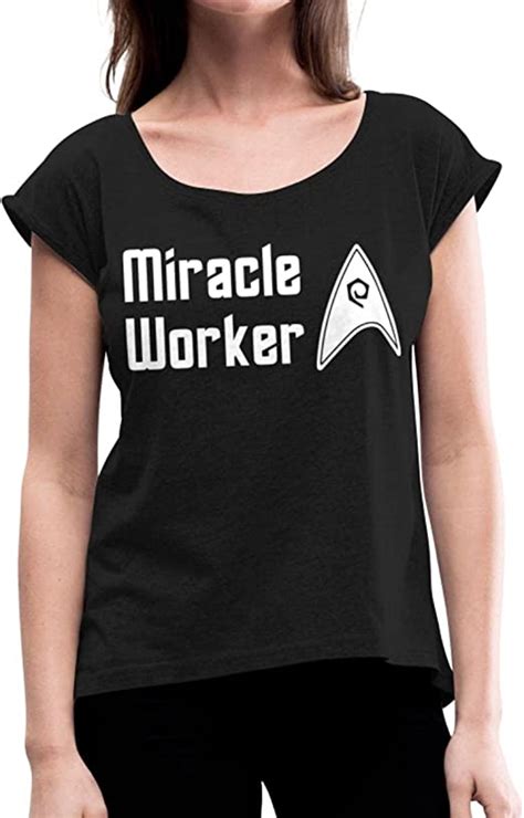 Spreadshirt Star Trek Discovery Scotty Miracle Worker T Shirt À Manches