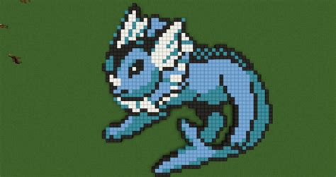 Pokemon Pixel Art Vaporeon By Nonamewayward On Deviantart