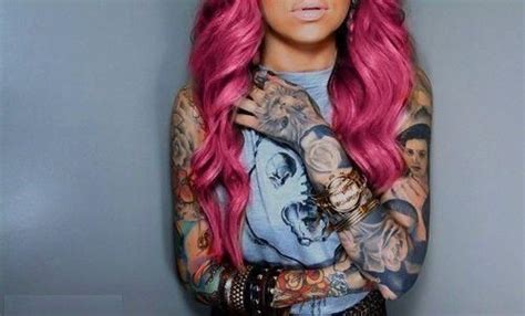Pink Hair Tattoos Telegraph