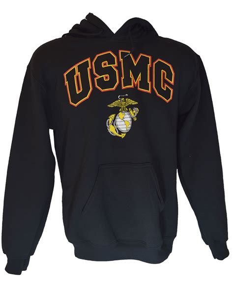 Black Usmc Sweatshirt Marine Corps Hoodie For Sale