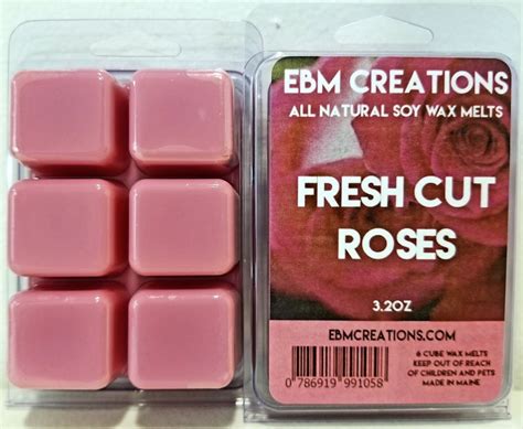 Ebm Creations Fresh Cut Roses Scented All Natural Soy Wax Etsy