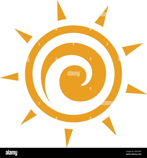 Sun Ilustration Logo Vector Icon Template Stock Vector Image And Art Alamy