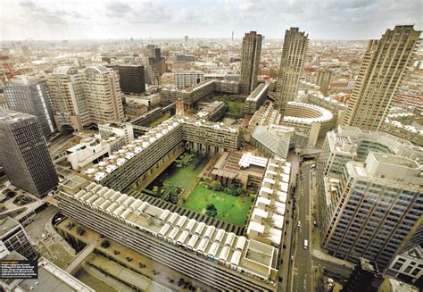 The Three Towers Of The Barbican Center London Megalopolisnow