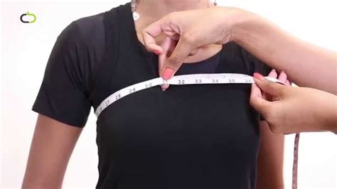 Take the tape measure and wrap it around your chest. How to measure your Upper bust - YouTube