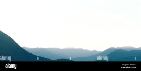 Sky Mountains Minimal Stock Photo Alamy
