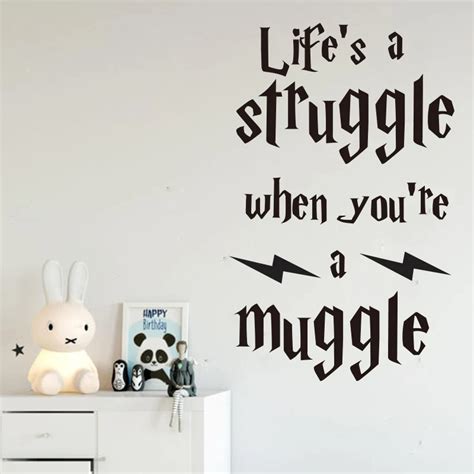 Life Is A Struggle Funny Harry Potter Wall Stickers Quotes Vinyl
