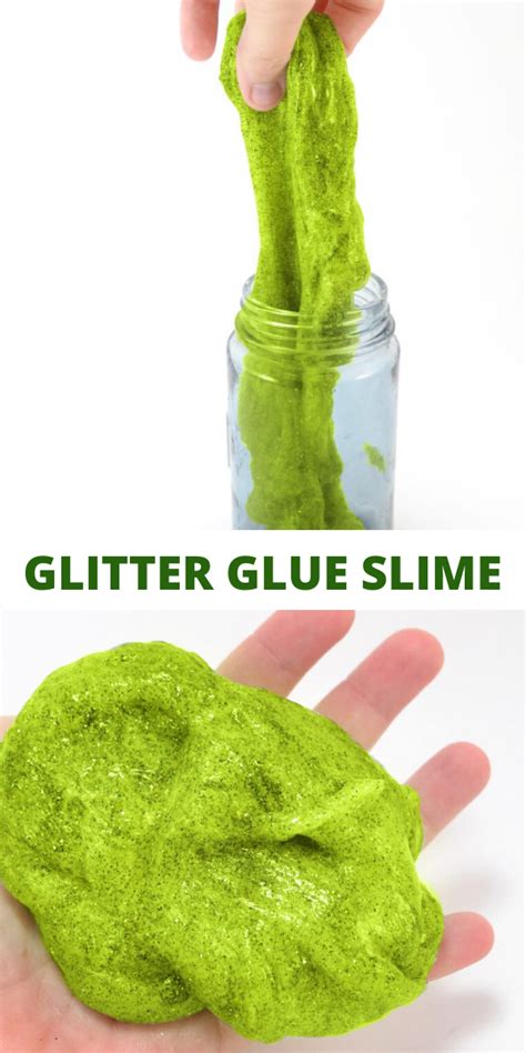 How To Make Homemade Diy Glitter Glue Slime Glitter Glue Slime