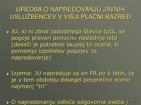 Ppt Ocenjevanje In Napredovanje V Javnem Sektorju Ljubljana