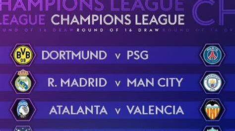 And then there were 16 participants for february's knockout stage. Champions League Round Of 16 2019 - Uefa Champions League ...