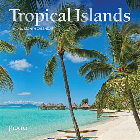 Tropical Islands 2019 Mini Wall Calendar Plato Calendars