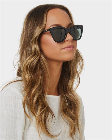 Le Specs Halfmoon Magic Polarized Sunglasses Black Surfstitch