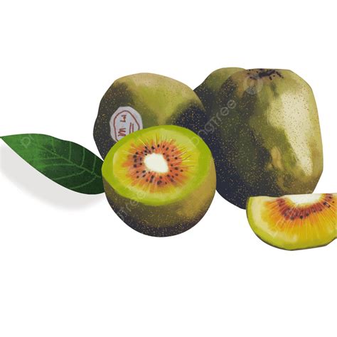 Delicious Fruit Kiwi Illustration Fruit Green Kiwi Png Transparent