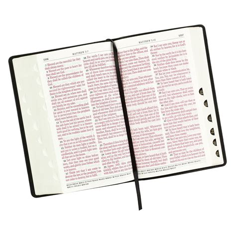 black premium leather giant print bible with thumb index kjv kjv bibles