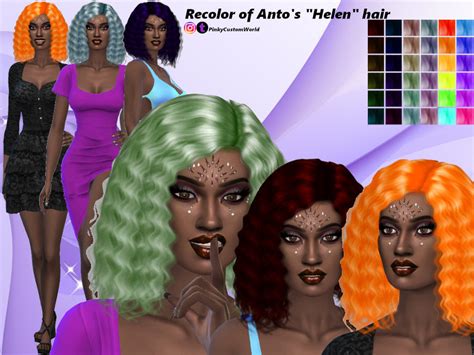 The Sims Resource Retexture Of Helen Hair By Anto