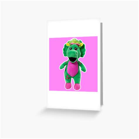 Barney The Dinosaur Baby Bop Greeting Card By Yourfavouritesi Redbubble