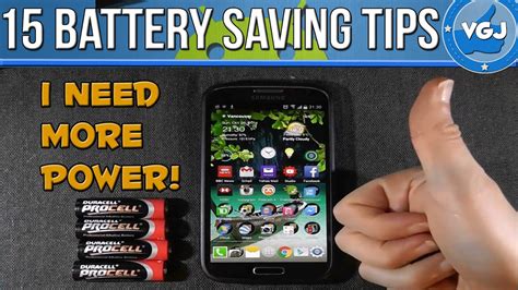 15 Battery Saving Tips Your Android Mobile Phone Cellphone Youtube