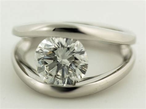 15 round brilliant diamonds 0.40 ctw. Tension Set Ring from J A B Jewelry Designs in McMurray ...