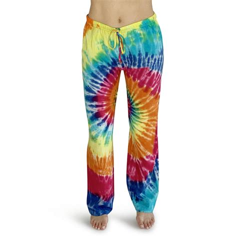Just Love Women Tie Dye Pajama Pants 6860 10 Tie Dye Bright Swirl X
