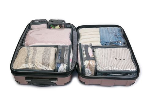 Ezpacking Clear Travel Packing Cubes And Luggage Organizers