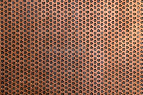 Copper Perforated Metal Sheet Texture Stock Photo Image Of Material