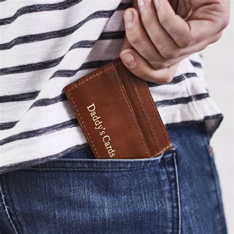 Credit card number alone is not enough to shop anyway. Mens Leather Credit Card Holder By Vida Vida | notonthehighstreet.com