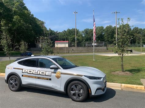 Montgomery County Ford Mach E Police Cars At Poolesville Day