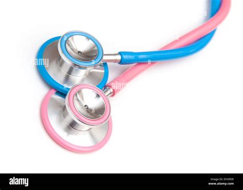 Medical Stethoscopes Isolated On A White Studio Background Stock Photo