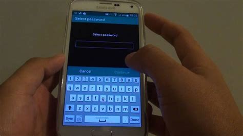 Samsung Galaxy S5 How To Set Screen Lock Password Youtube