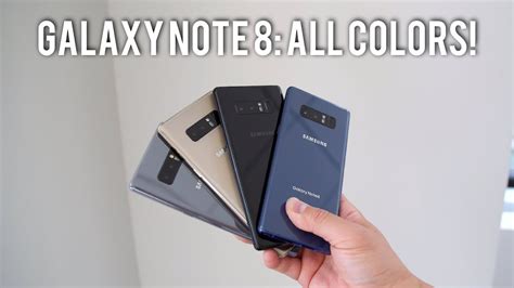 We examined the color reproduction of samsung's galaxy note 8 with a photospectrometer and the calman analysis software. Galaxy Note 8: All Colors Comparison! (Buyers Guide) - YouTube