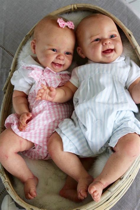 22'' reborn baby doll soft silicone vinyl handmade doll realistic boy gifts. The Maizie as girl/boy twins, their so cute! | Reborn ...