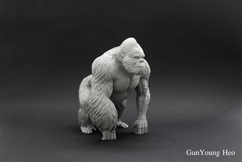 Artstation Gorilla Anatomy And 3d Print Object Kunyoung Heo Zbrush