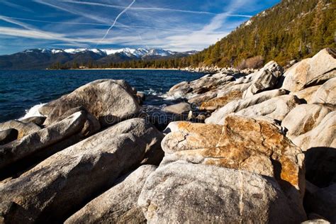 Rocks In Lake Tahoe Stock Photo Image Of Nature California 39023138