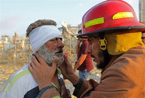 Photos And Videos Terror Death Devastation In Lebanon Explosion