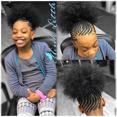 Trying chic hairstyles isn't just for adults. Mink Little on Instagram: "Im so in love with this Afro ...