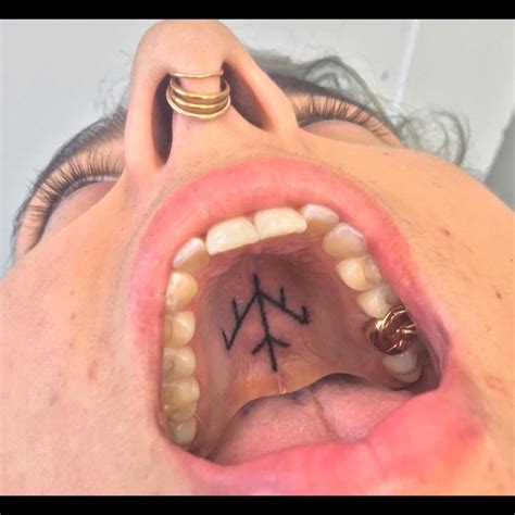 credit indyvoet weird tattoos lip tattoos mouth tattoo